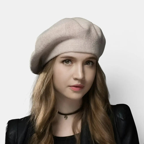 Béret Laine Femme Beige Style Parisien Classique La Boutique du Chapeau