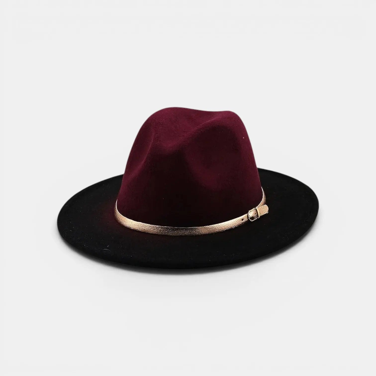 Chapeau Fedora Feutre Bicolore Bord Large La Boutique du Chapeau