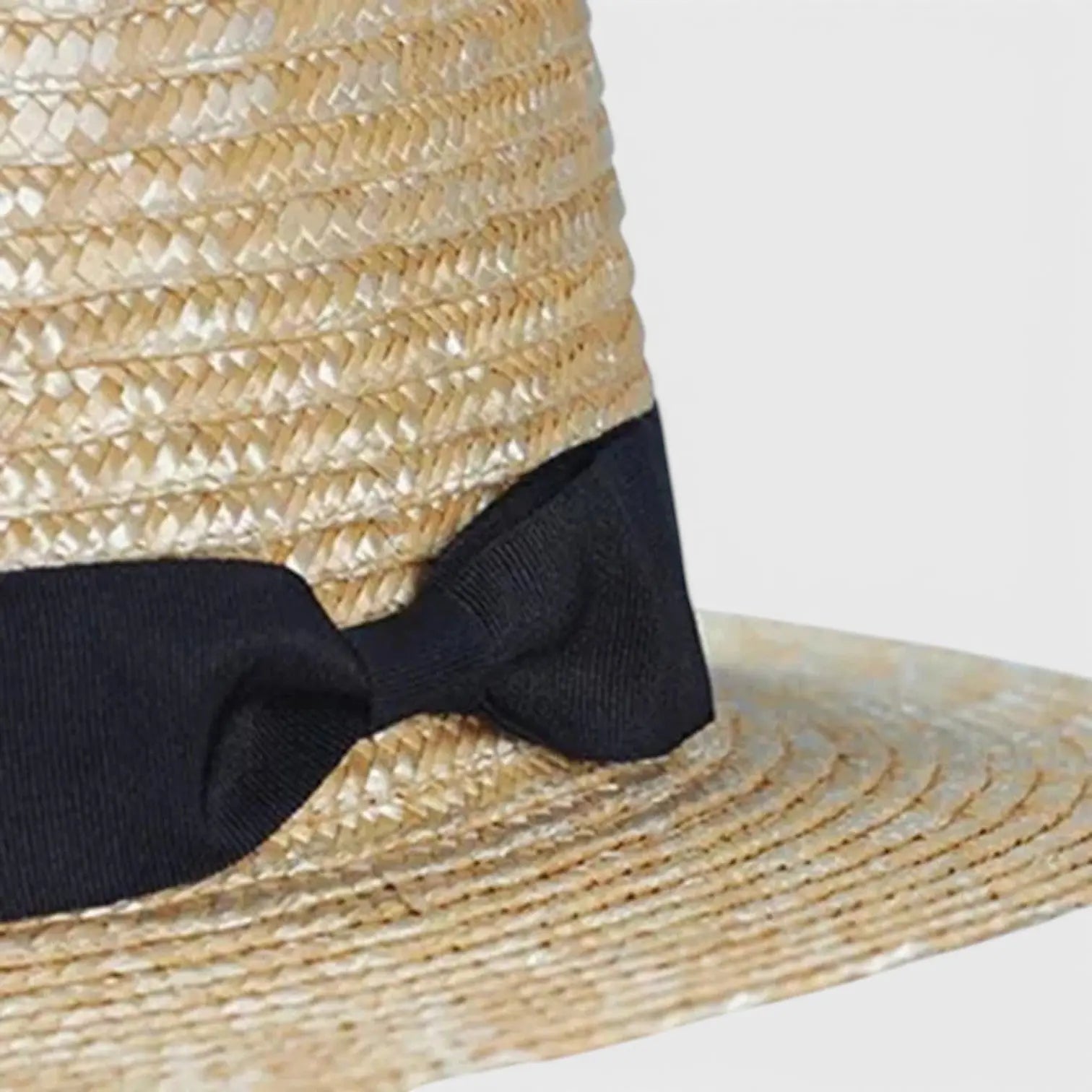 Chapeau Canotier Paille Bord Large Femme