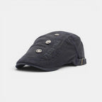 Béret Gavroche Coton Broderie Réglable Homme La Boutique du Chapeau