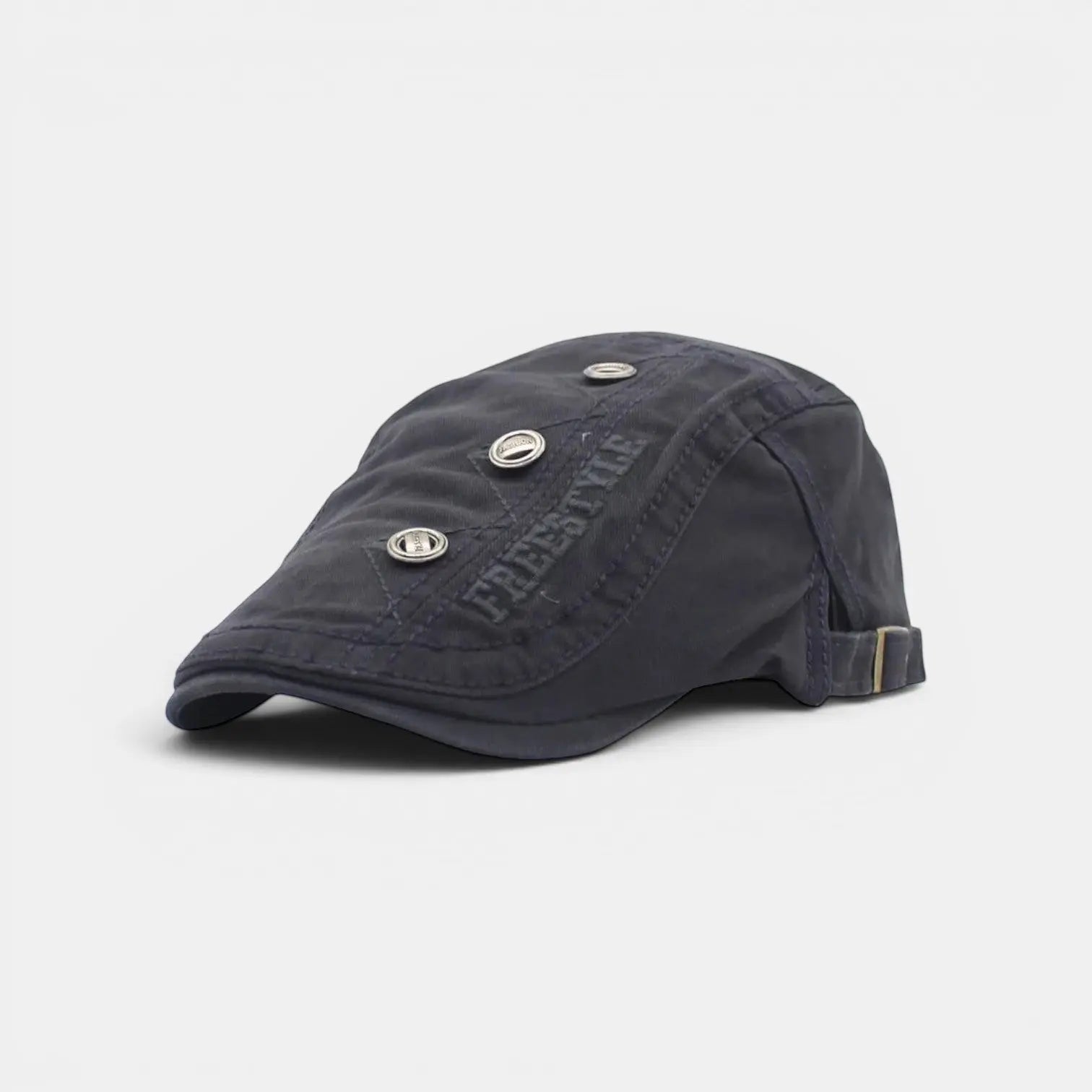 Béret Gavroche Coton Broderie Réglable Homme La Boutique du Chapeau