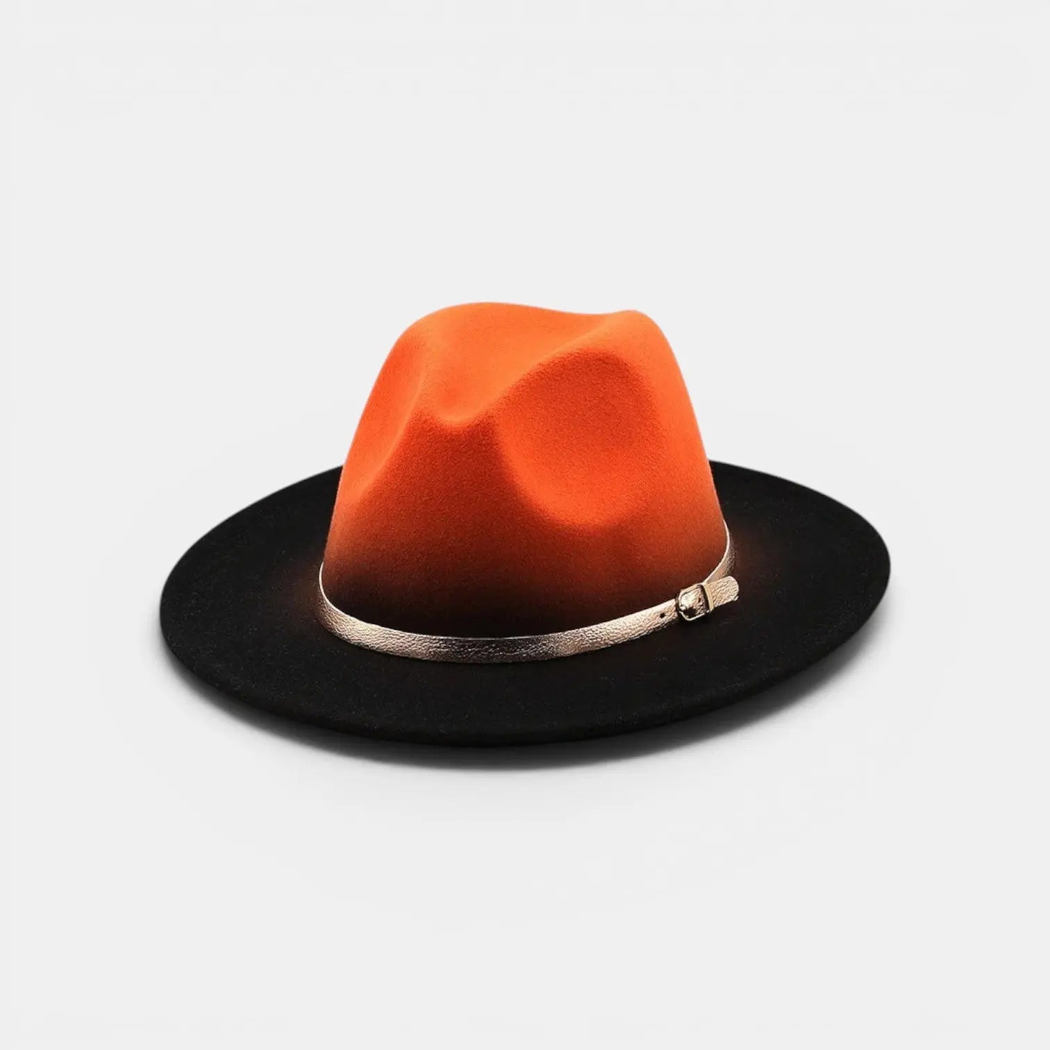 Chapeau Fedora Feutre Bicolore Bord Large La Boutique du Chapeau