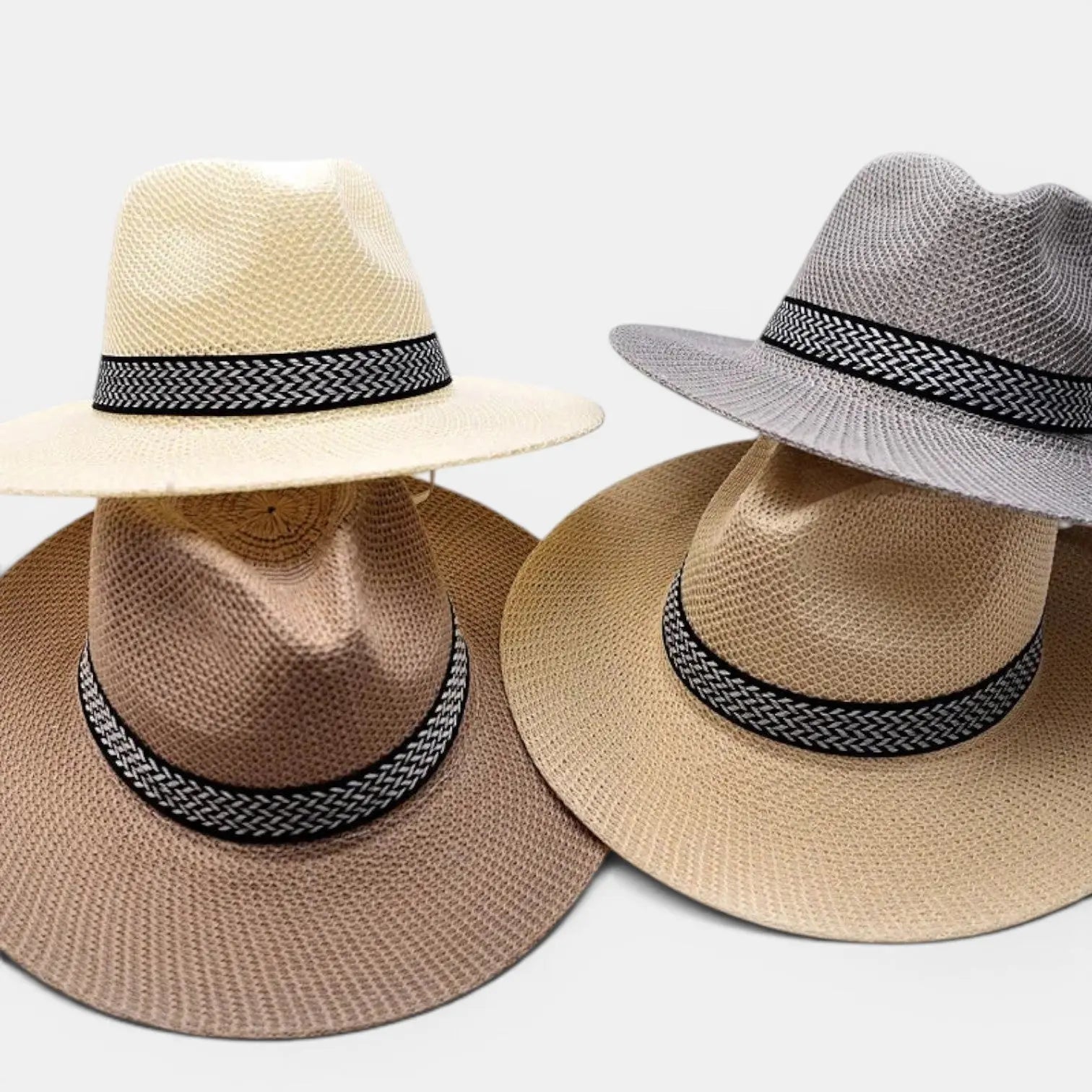 Chapeau Panama Paille Bord Large Fedora