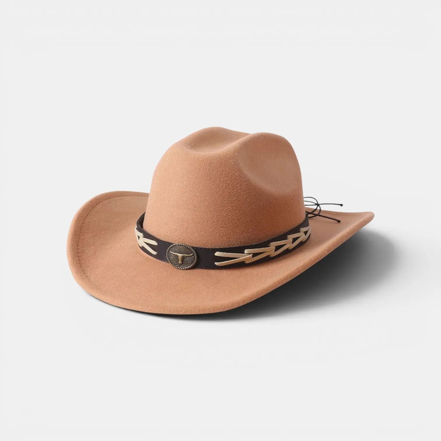 Chapeau Cowboy Feutre Bande Tressée Mixte La Boutique du Chapeau