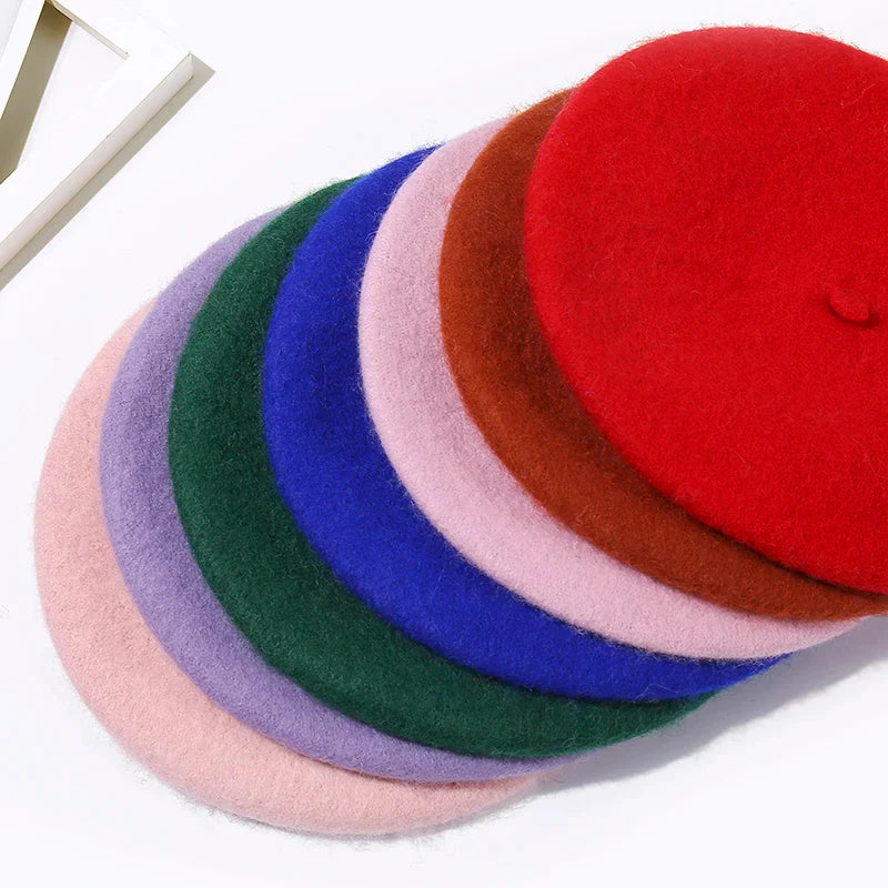 Béret Basque Laine Femme Traditionnel