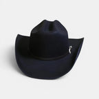 Chapeau Cowboy Feutre Calotte Haute Bandeau Cuir Unisexe La Boutique du Chapeau
