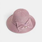 Chapeau Paille Crochet Nœud Perle Femme La Boutique du Chapeau