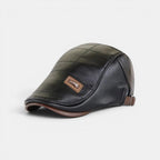 Béret Cuir Gavroche Patchwork Homme La Boutique du Chapeau