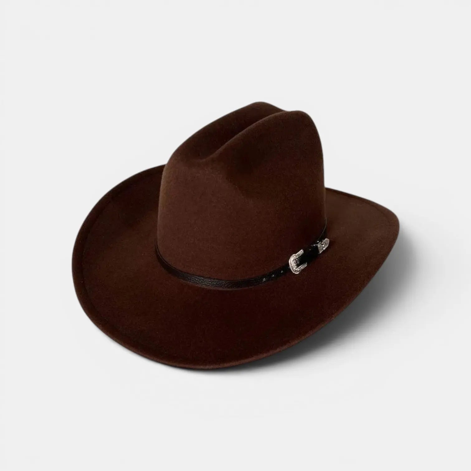 Chapeau Cowboy Feutre Bande Cuir Unisexe La Boutique du Chapeau