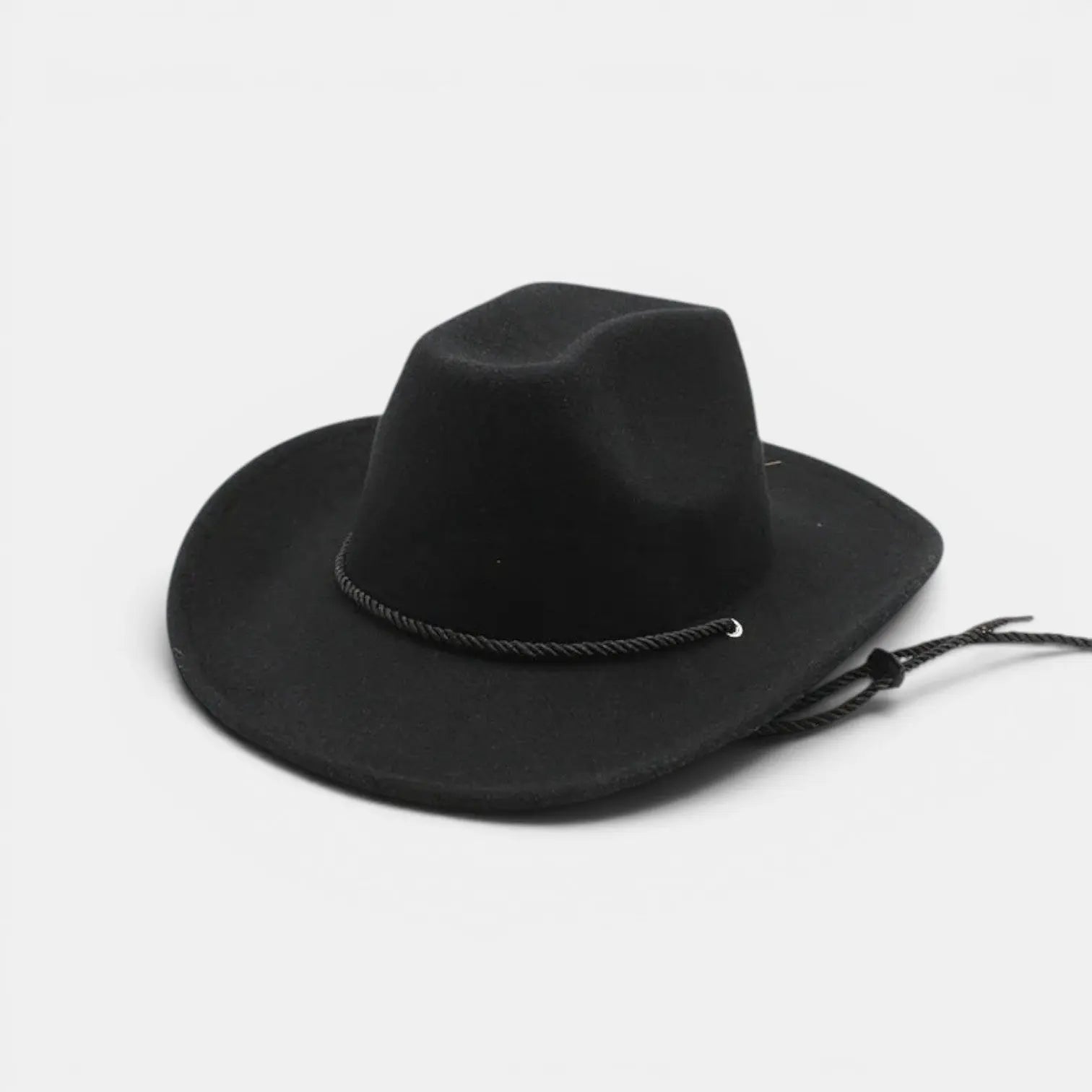 Chapeau Cowboy Feutre Bord Large Cordelière Unisexe La Boutique du Chapeau