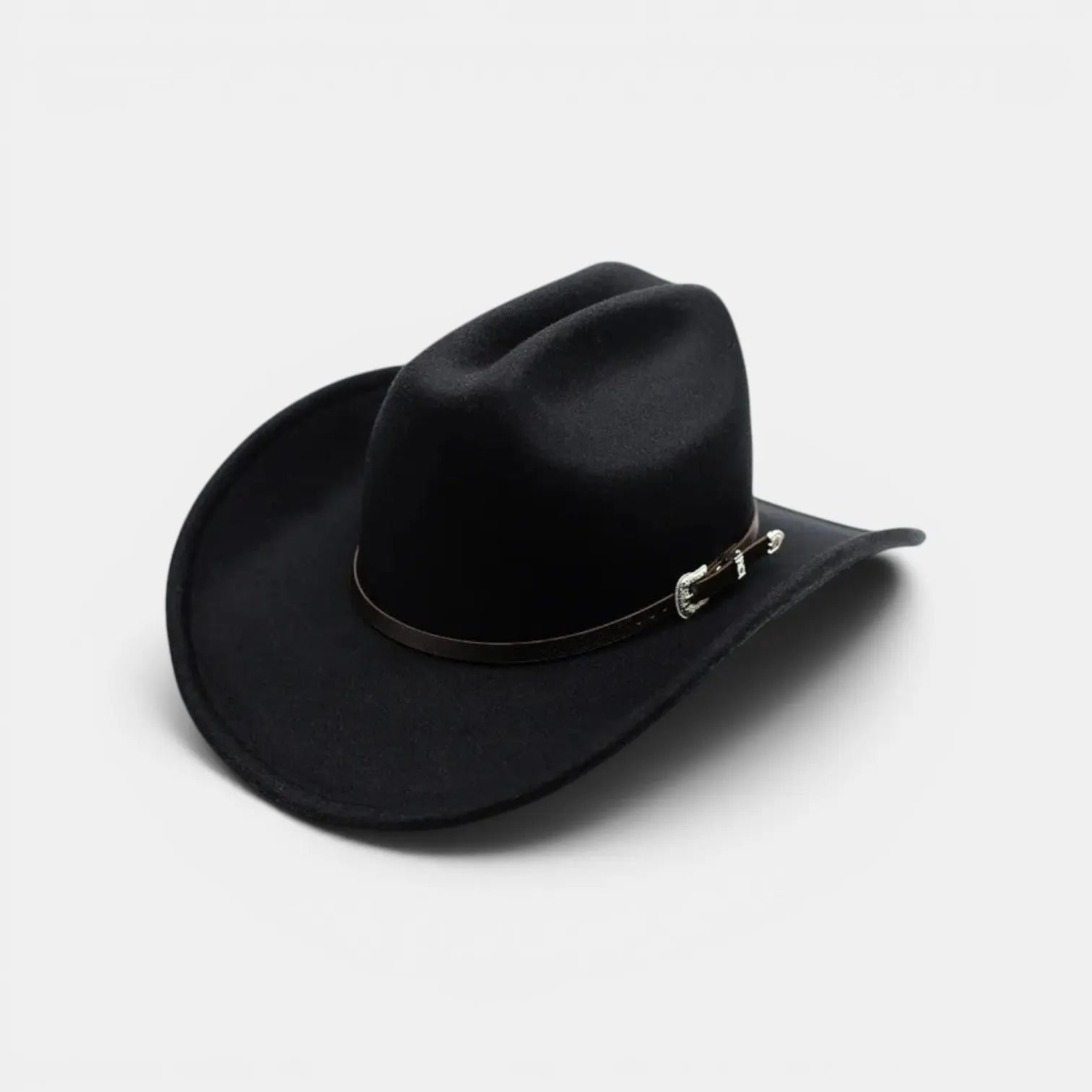 Chapeau Cowboy Feutre Bande Cuir Unisexe La Boutique du Chapeau