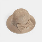 Chapeau Paille Crochet Nœud Perle Femme La Boutique du Chapeau