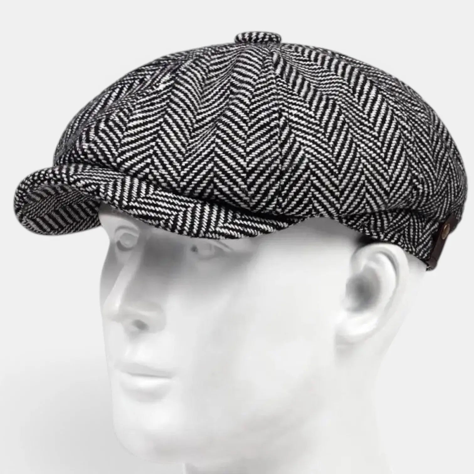 Casquette Gavroche Tweed Chevron Homme La Boutique du Chapeau