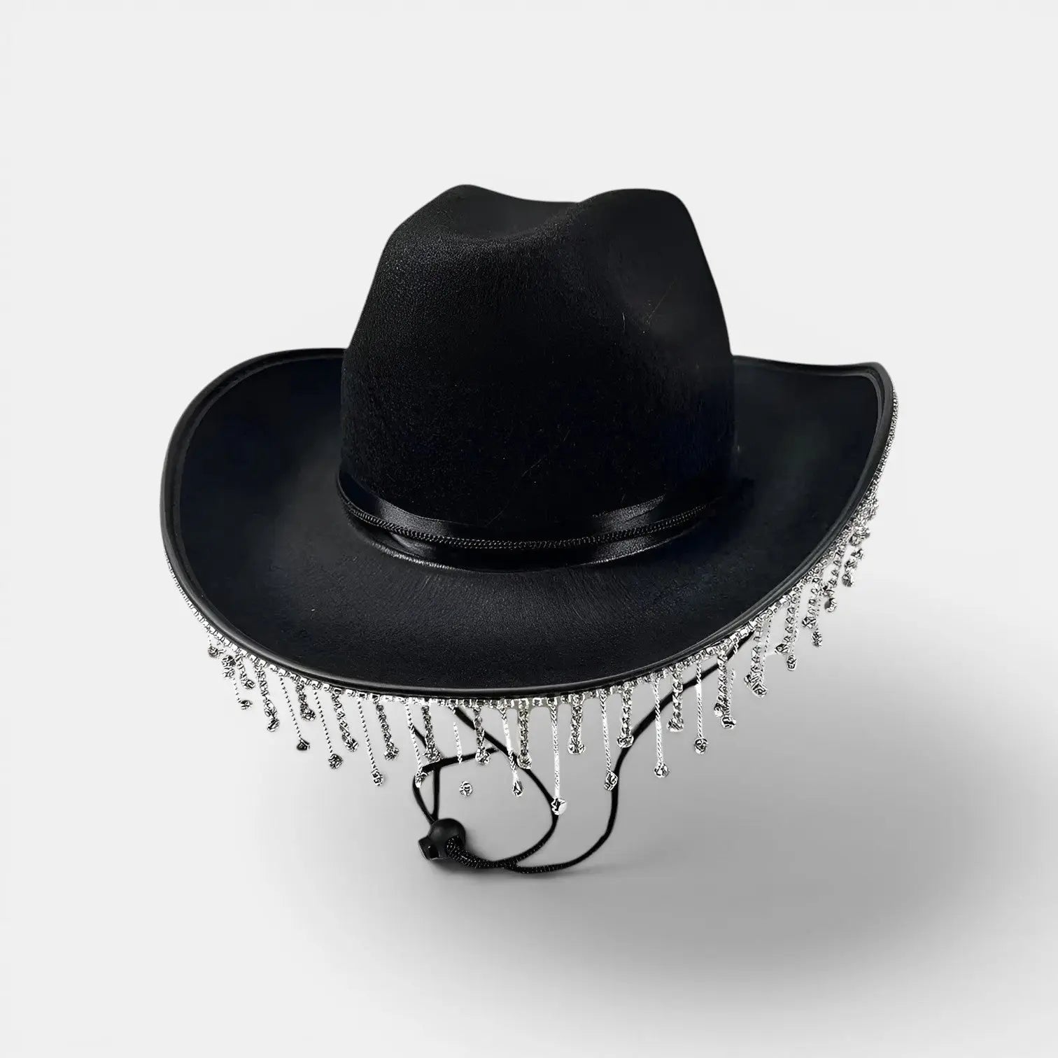 Chapeau Cowboy Feutrine Franges Strass Femme La Boutique du Chapeau