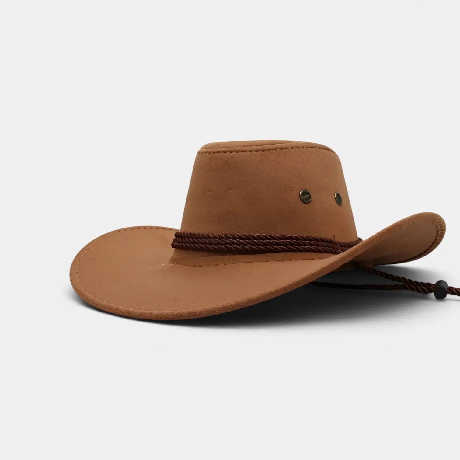 Chapeau Cowboy Suédine Bord Large Unisexe
