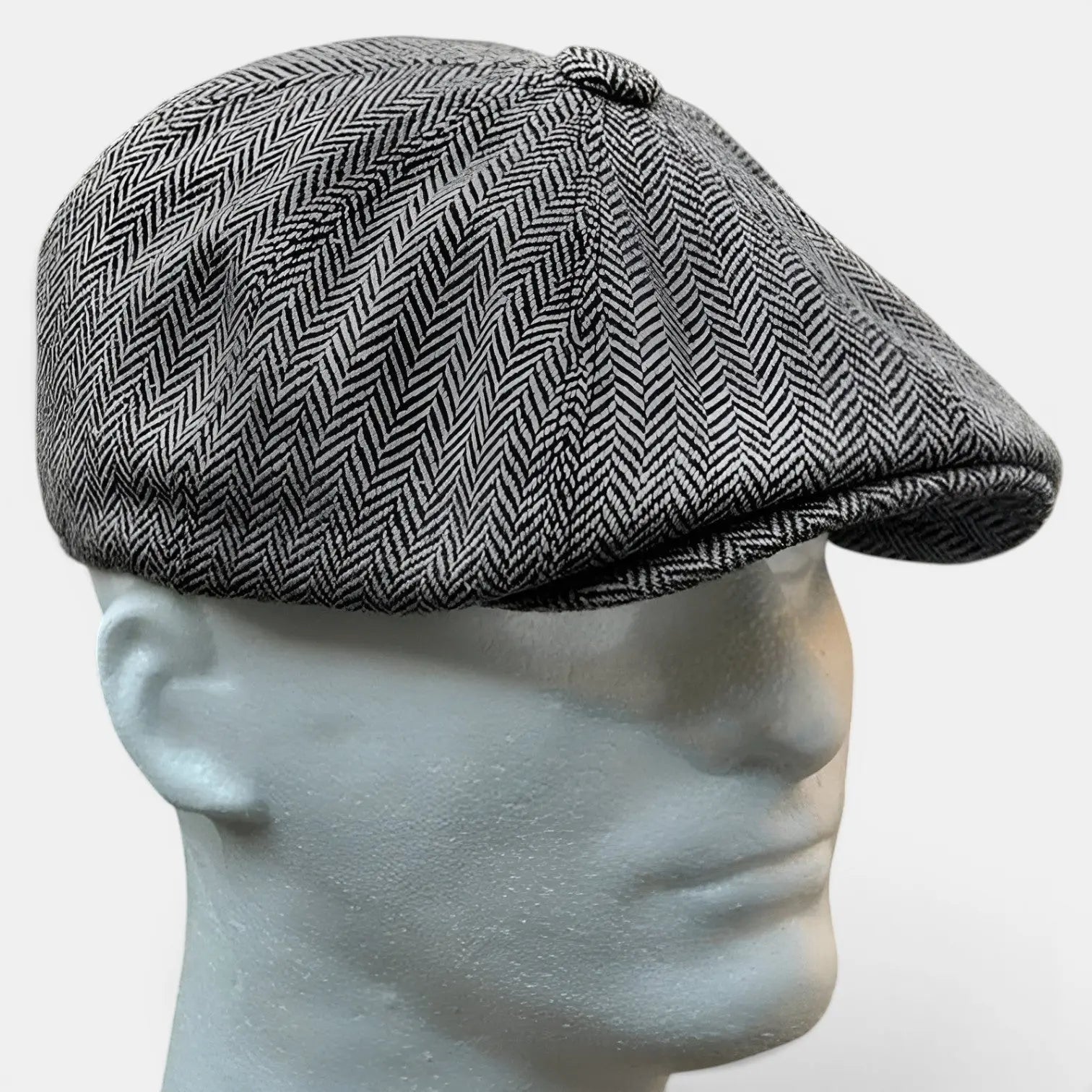 Casquette Gavroche Tweed Herringbone Homme La Boutique du Chapeau
