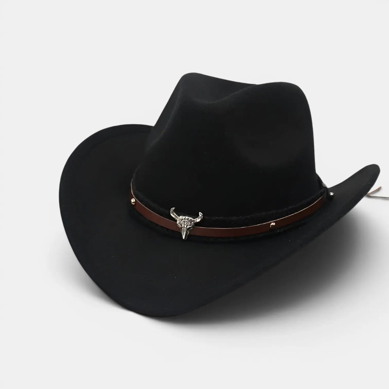 Chapeau Cowboy Feutre Bord Large Boucle Taureau La Boutique du Chapeau