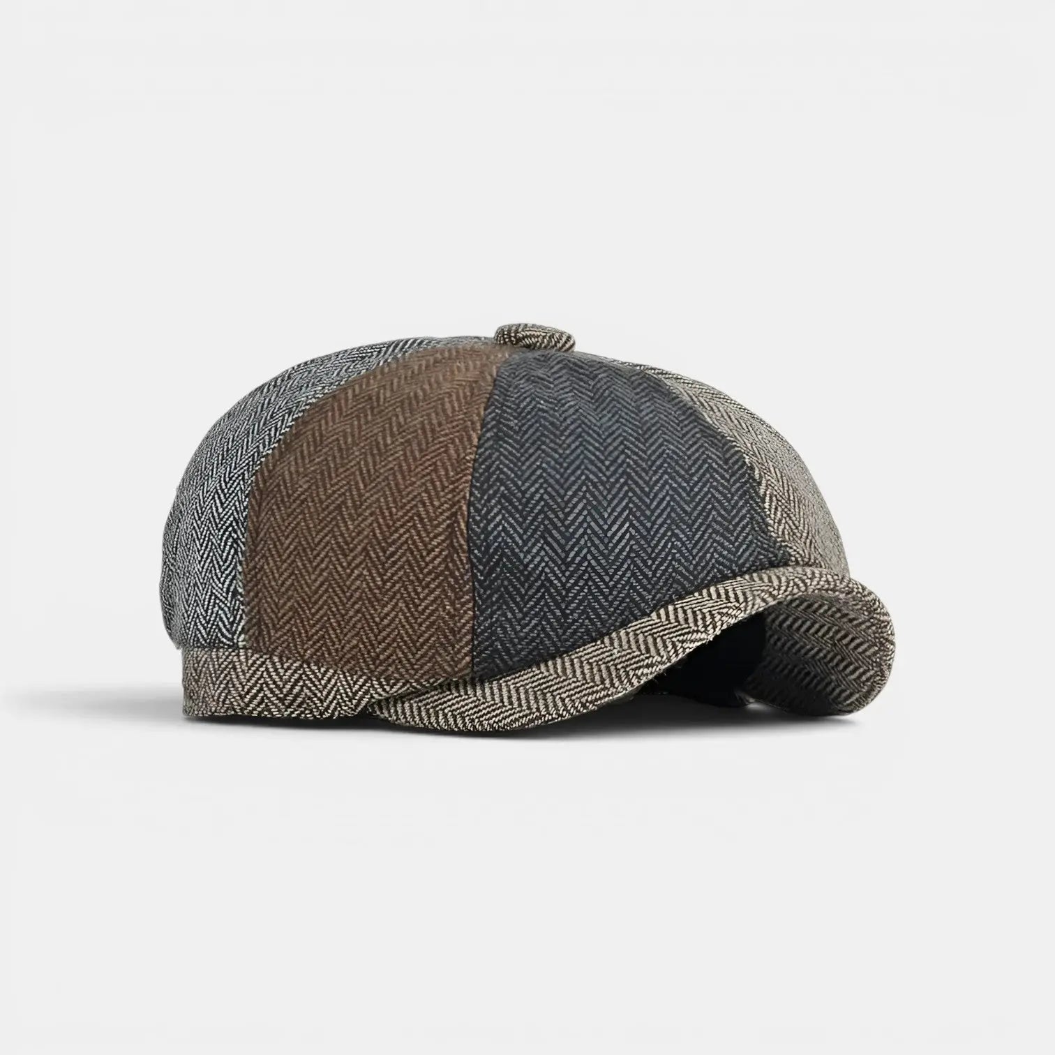 Casquette Gavroche Tweed Patchwork Homme La Boutique du Chapeau