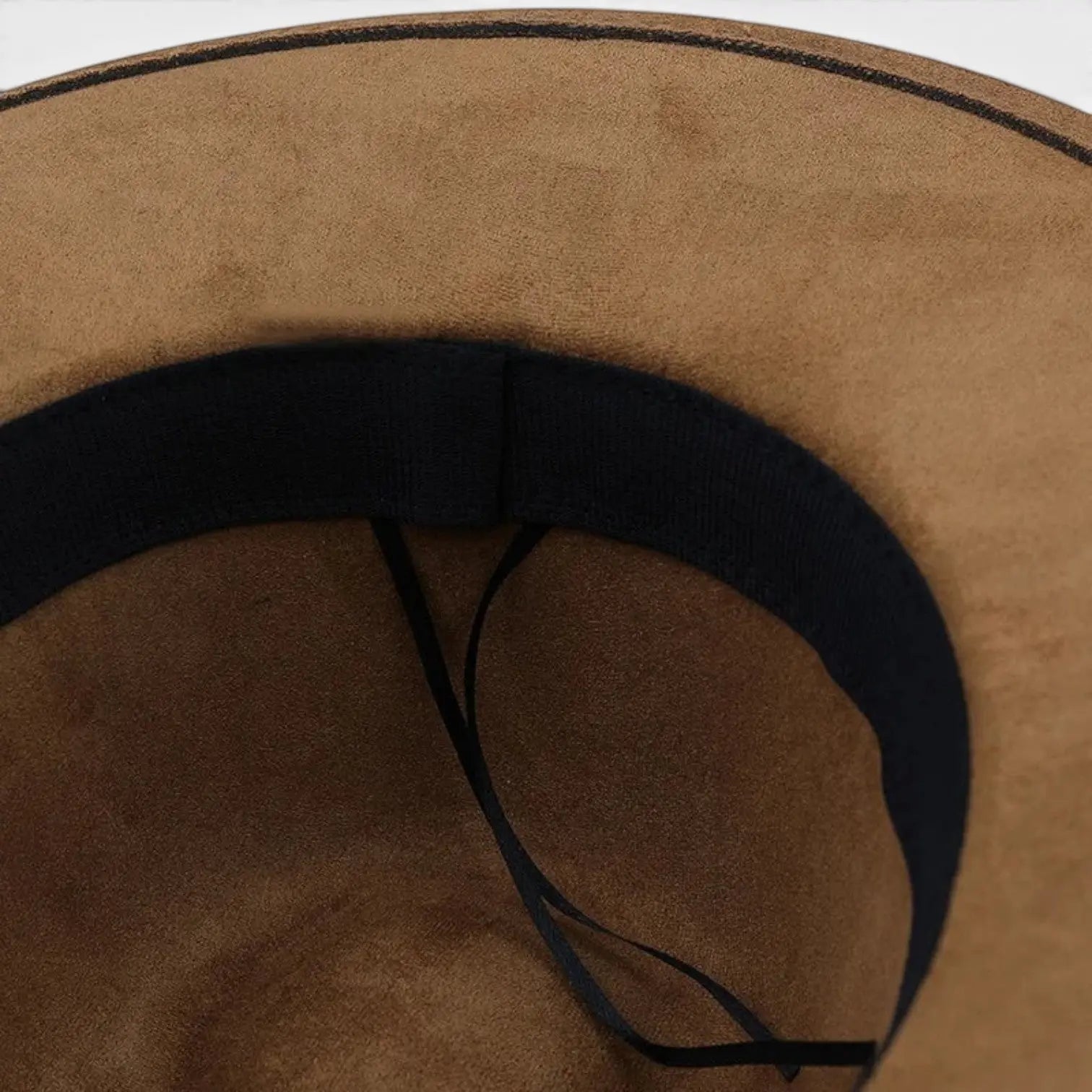 Chapeau Fedora Suédine Bord Large Tresse Unisexe La Boutique du Chapeau