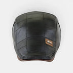 Béret Cuir Gavroche Patchwork Homme La Boutique du Chapeau