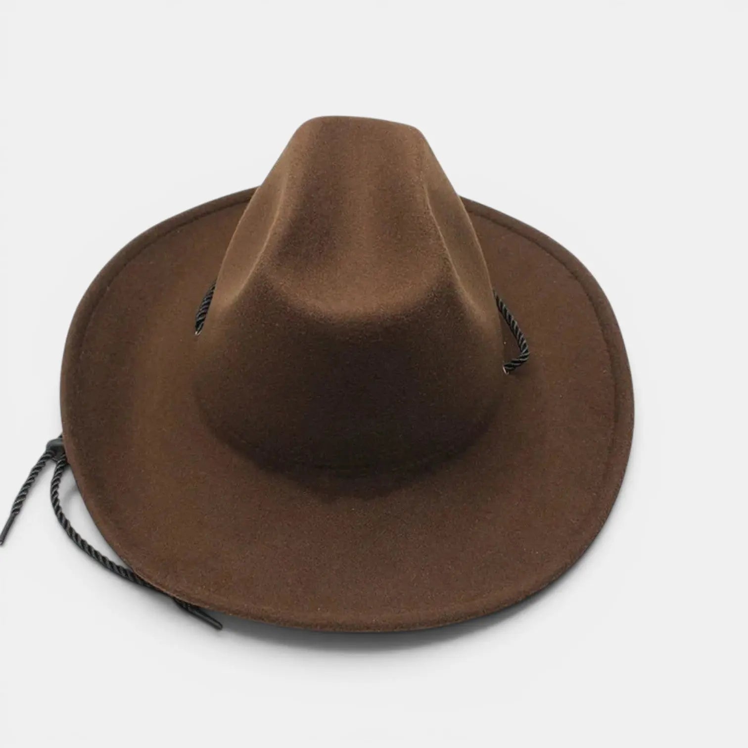 Chapeau Cowboy Feutre Bord Large Cordelière Unisexe La Boutique du Chapeau