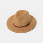 Chapeau Panama Paille Fedora Lanière Cuir Unisexe La Boutique du Chapeau