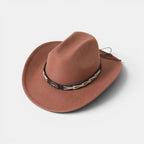 Chapeau Cowboy Feutre Bande Tressée Mixte La Boutique du Chapeau