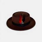 Chapeau Fedora Laine à Plume Unisexe La Boutique du Chapeau