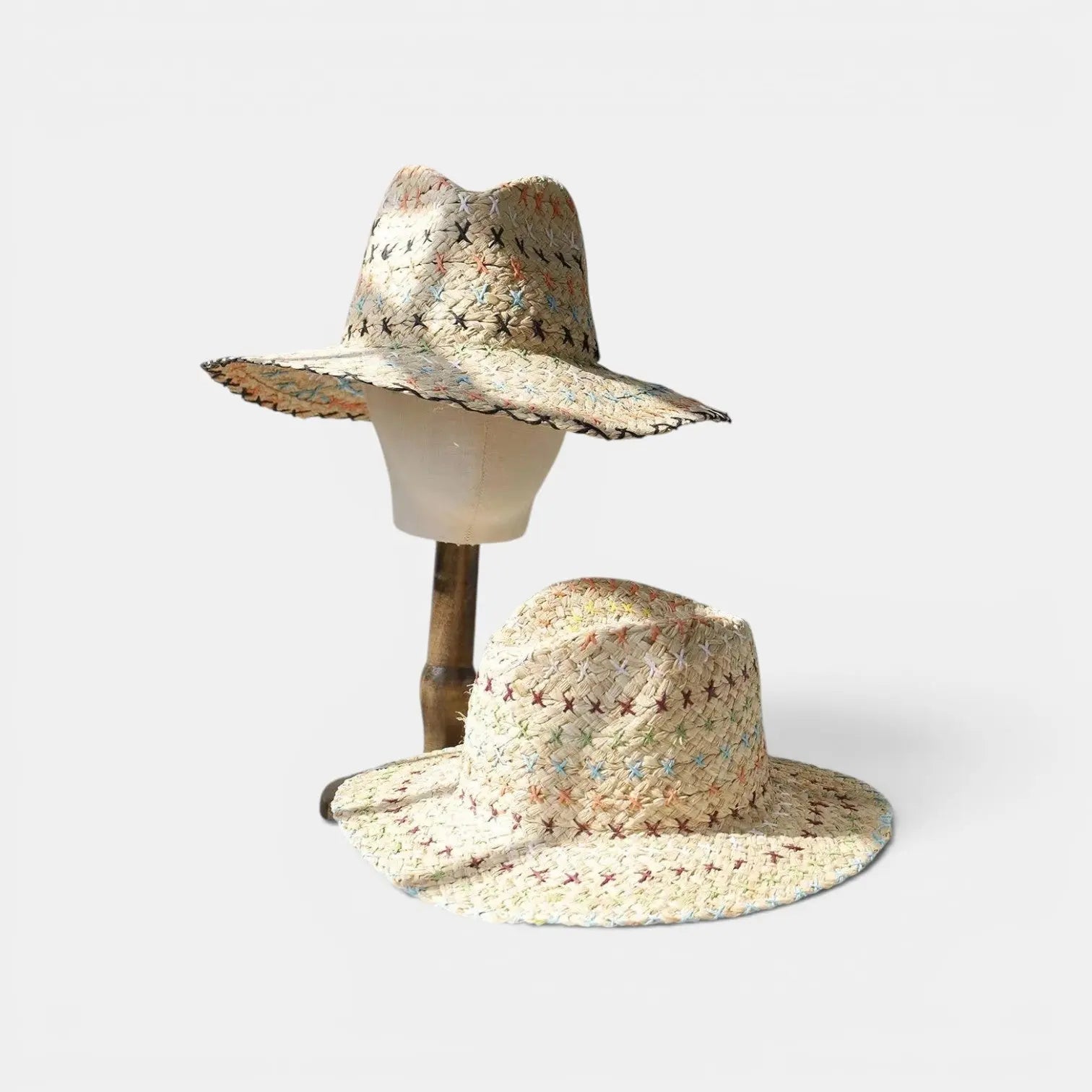 Chapeau Paille Fedora Brodé Femme La Boutique du Chapeau