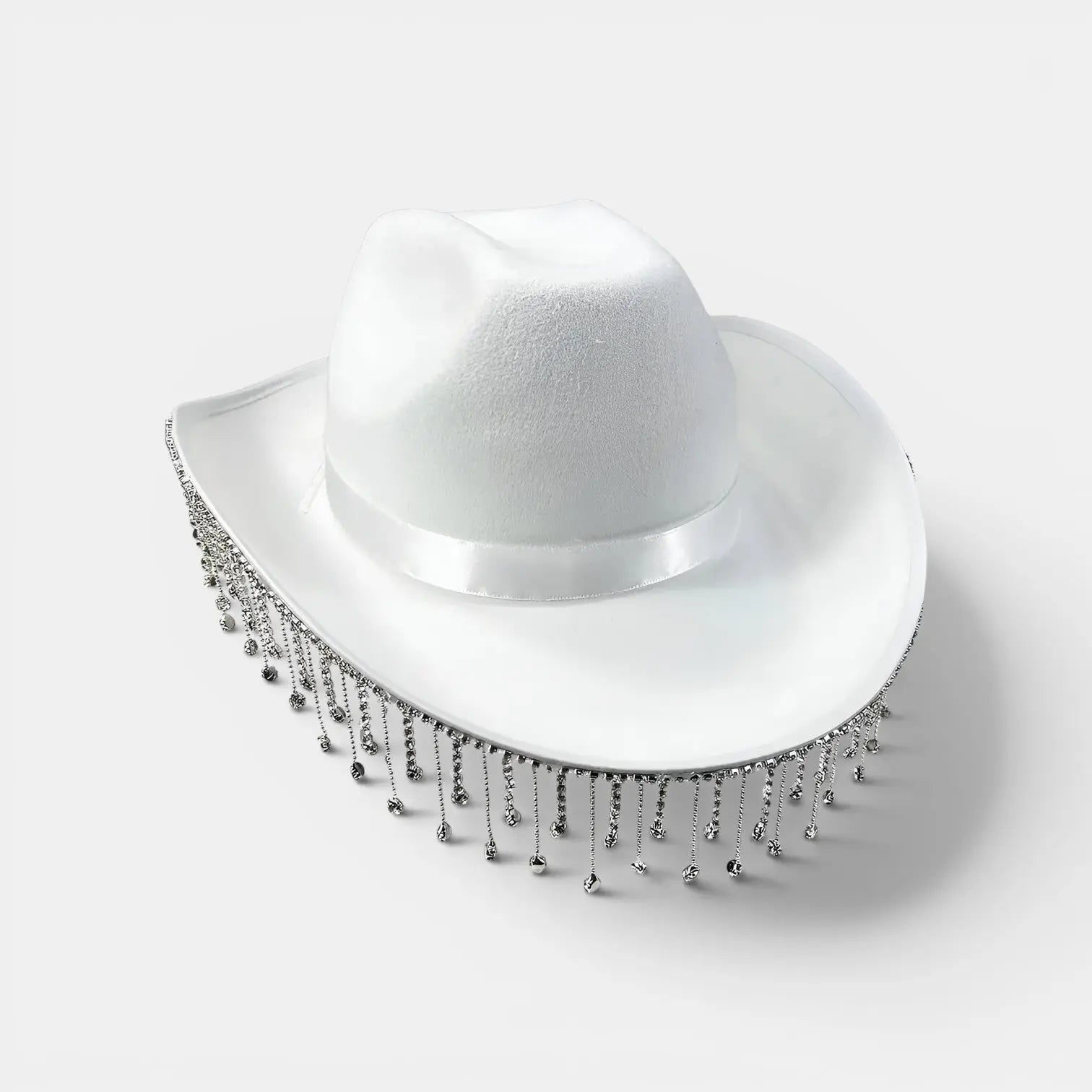 Chapeau Cowboy Feutrine Franges Strass Femme La Boutique du Chapeau