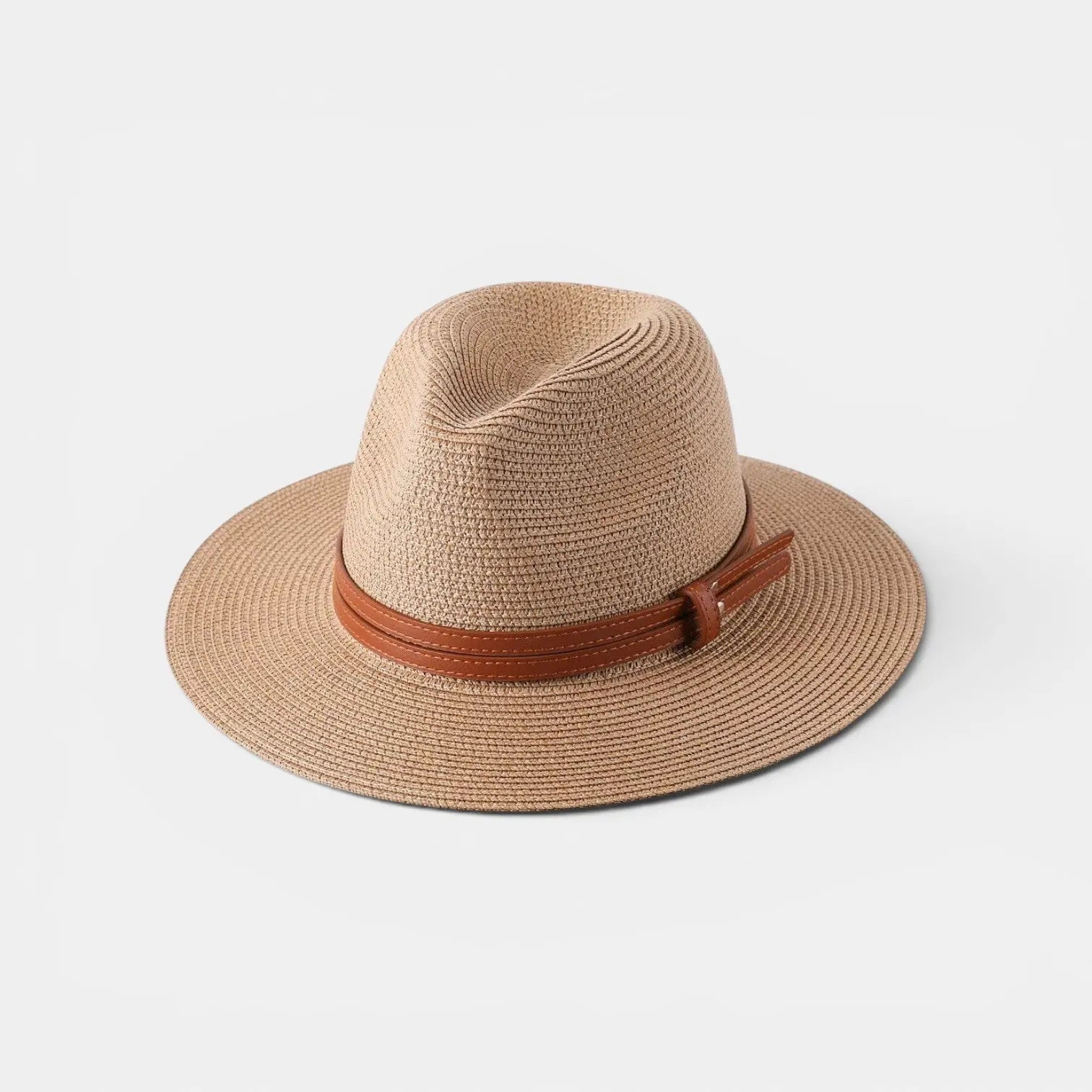 Chapeau Panama Paille Bord Large Ceinture Cuir La Boutique du Chapeau
