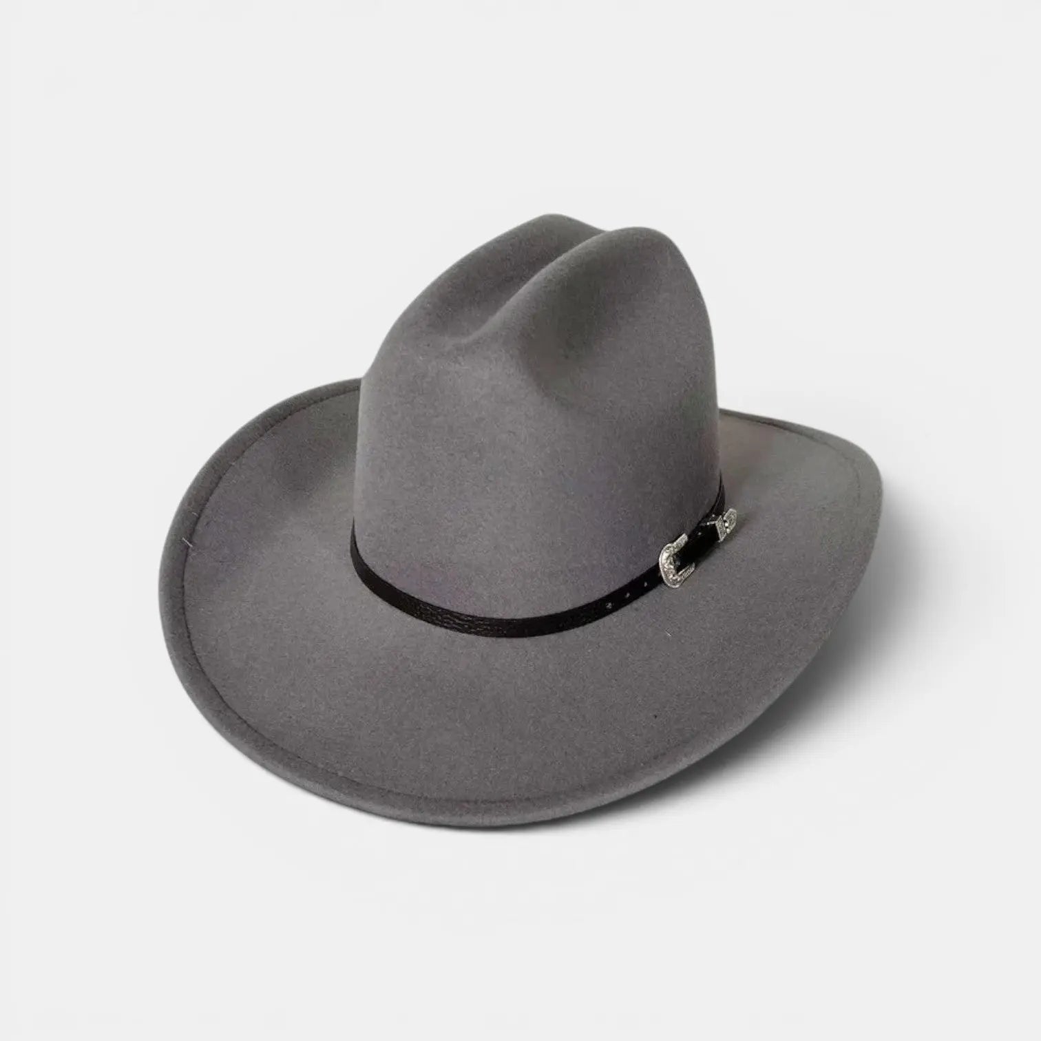 Chapeau Cowboy Feutre Bande Cuir Unisexe La Boutique du Chapeau