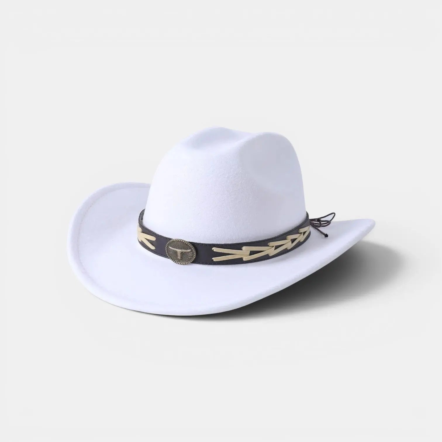 Chapeau Cowboy Feutre Bande Tressée Mixte La Boutique du Chapeau