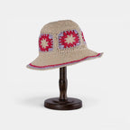 Bob Paille Crochet Fleurs Femme La Boutique du Chapeau
