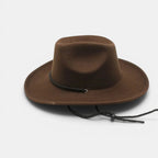 Chapeau Cowboy Feutre Bord Large Cordelière Unisexe La Boutique du Chapeau