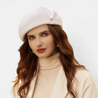 Béret Laine Femme avec Broche Fantaisie La Boutique du Chapeau