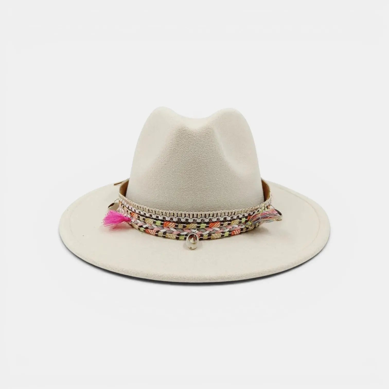Chapeau Fedora Feutre Bord Large Bande Bohème Mixte La Boutique du Chapeau