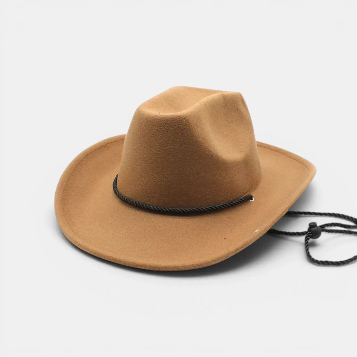 Chapeau Cowboy Feutre Bord Large Cordelière Unisexe La Boutique du Chapeau