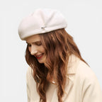 Béret Laine Femme avec Broche Fantaisie La Boutique du Chapeau