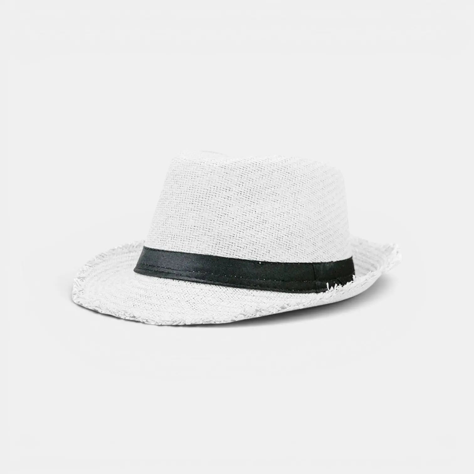 Chapeau Panama Paille Bord Frangé Mixte