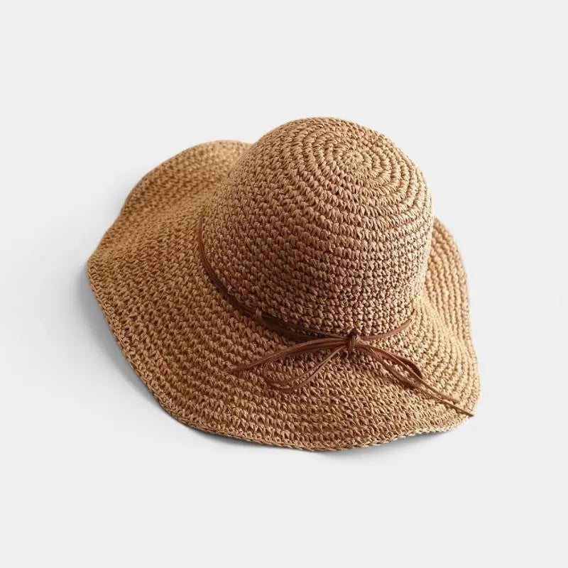 Chapeau Paille Bord Large Femme Noeud Corde La Boutique du Chapeau