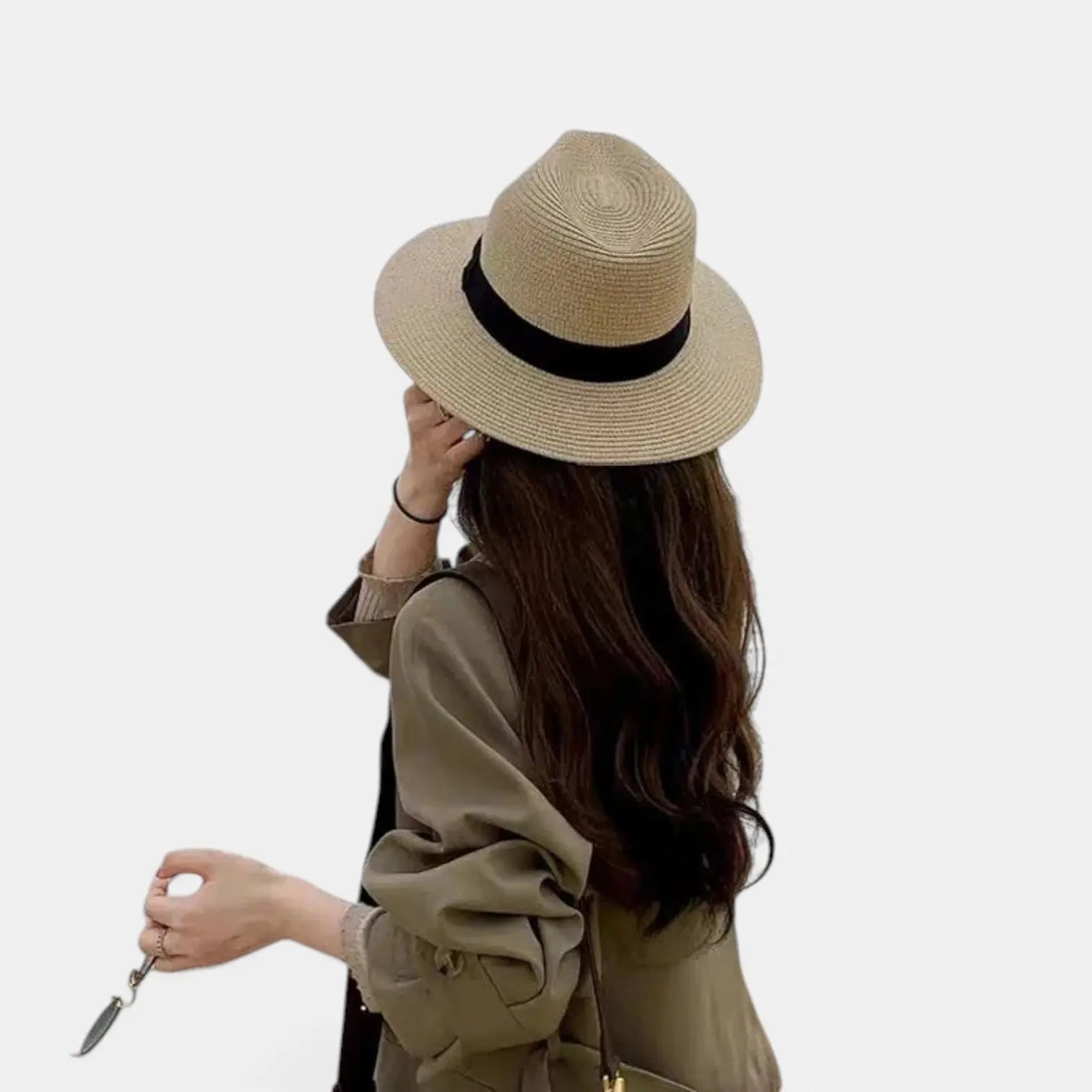 Chapeau Panama Paille Bord Large Ceinture Cuir La Boutique du Chapeau