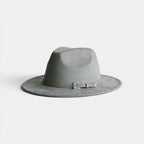 Chapeau Fedora Suédine Bord Large avec Boucle Métal La Boutique du Chapeau
