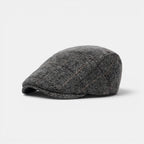 Casquette Gavroche Tweed Herringbone Fils Rouges Homme La Boutique du Chapeau