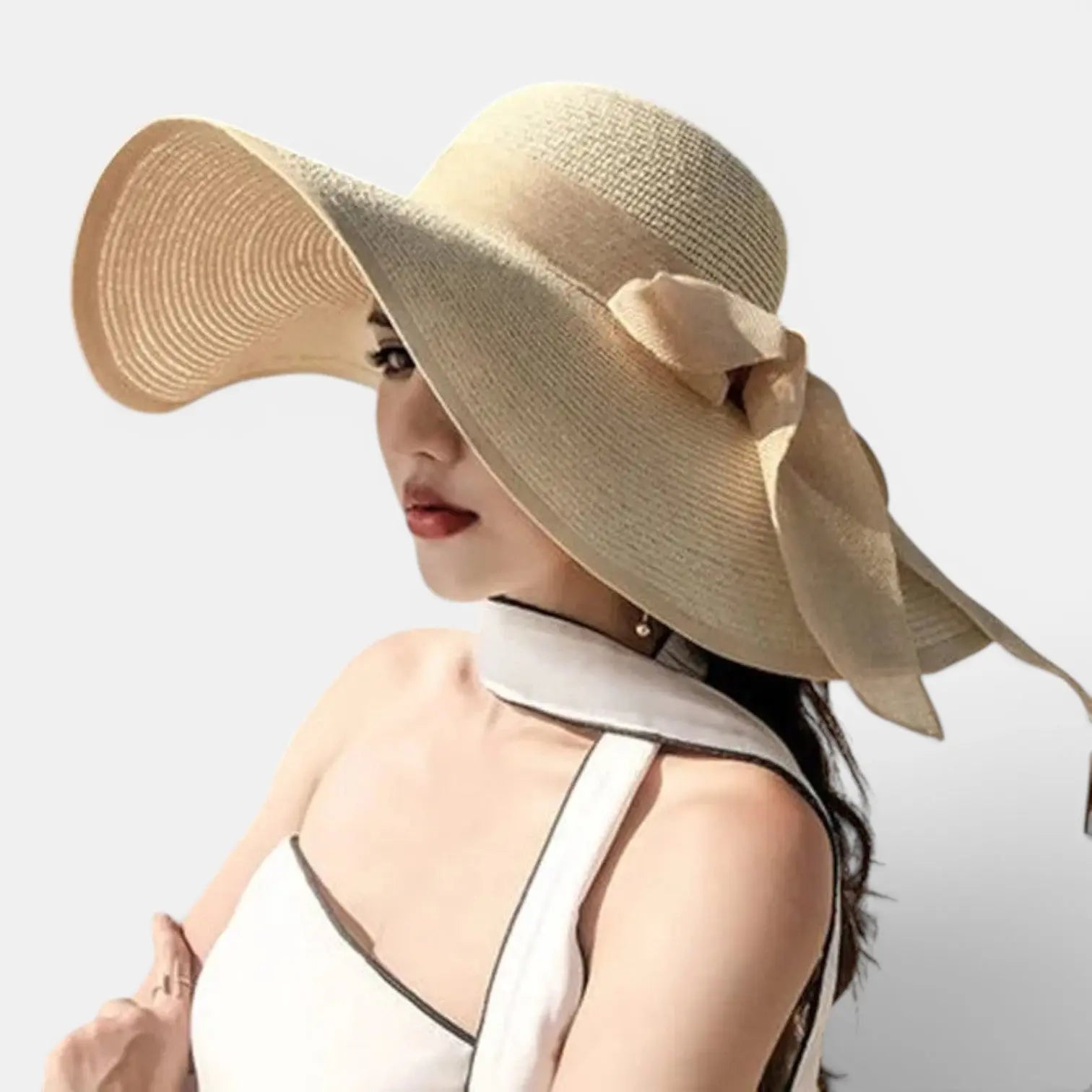 Chapeau Paille Bord Large Noeud Femme La Boutique du Chapeau