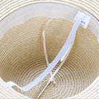 Chapeau Paille Bord Large Femme Ruban Noir La Boutique du Chapeau