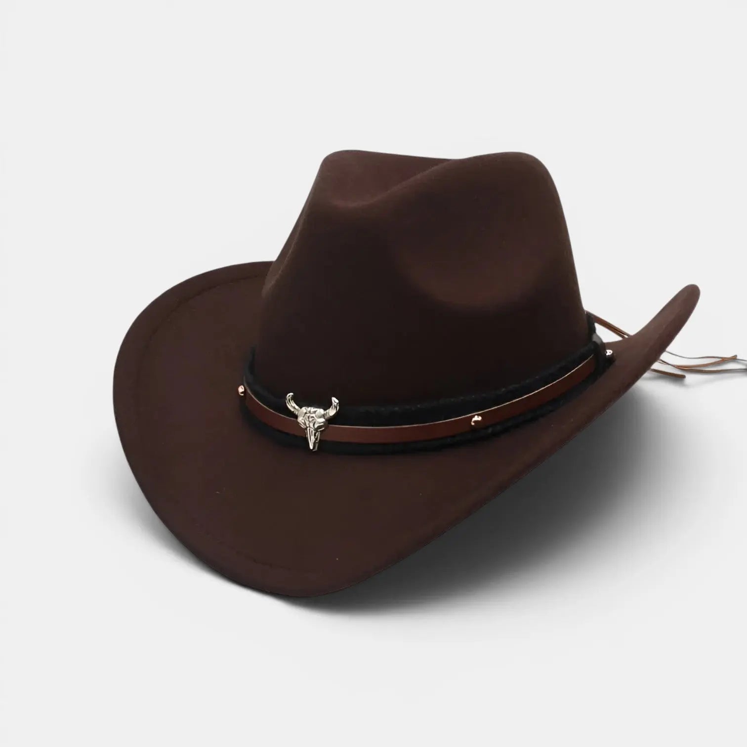 Chapeau Cowboy Feutre Bord Large Boucle Taureau La Boutique du Chapeau