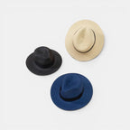 Chapeau Panama Paille Bord Large Ruban Noir La Boutique du Chapeau
