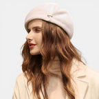 Béret Laine Femme avec Broche Fantaisie La Boutique du Chapeau