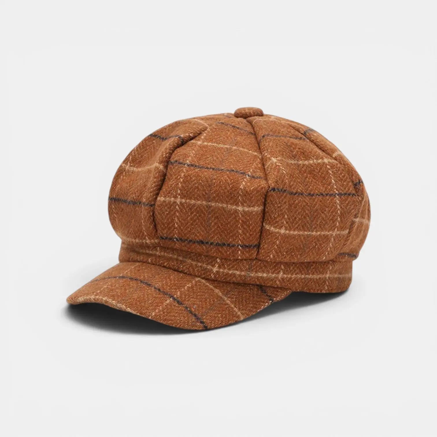 Casquette Gavroche à Carreaux en Tweed Femme La Boutique du Chapeau
